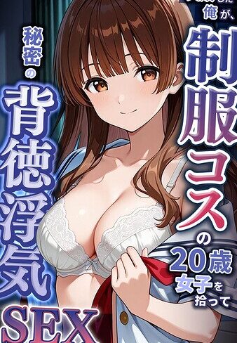 【フル漫画】プロポーズに失敗した俺が、制服コスの20歳女子を拾って秘密の背徳浮気SEXした話 モザイク版｜s594allud05196